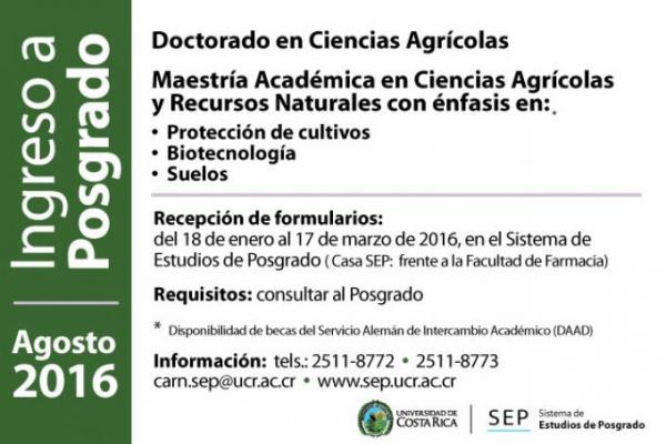 Admisión Posgrado 2016